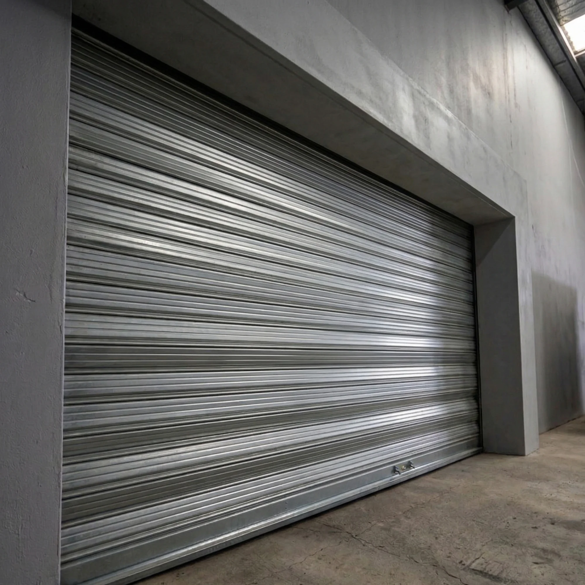 Porte enroulable commerce Paris - modele lames aluminium